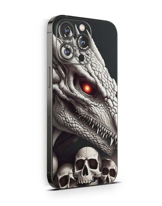 iPhone 16 Skin Schutzfolie Aufkleber Design Vinyl Folie Dragonskull Aufkleber Skins4u