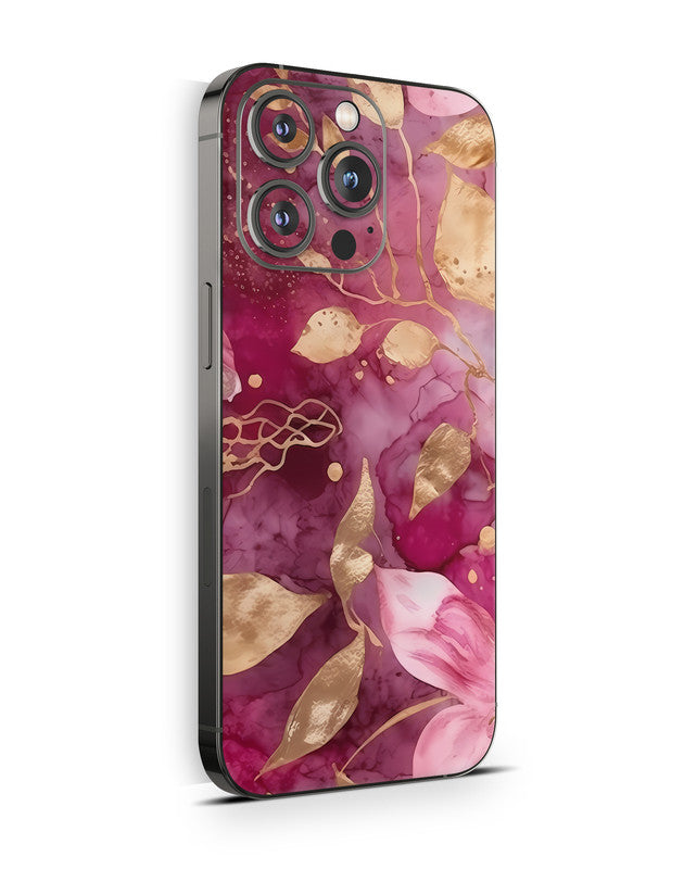 iPhone 15 Skin Schutzfolie Aufkleber Design Vinyl Folie Flower Power Aufkleber Skins4u