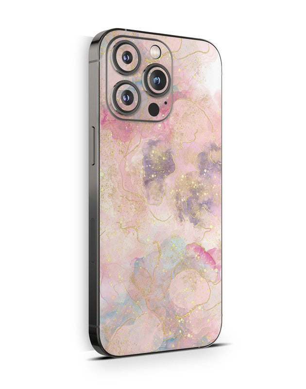iPhone 15 Skin Schutzfolie Aufkleber Design Vinyl Folie Glitter rose Aufkleber Skins4u