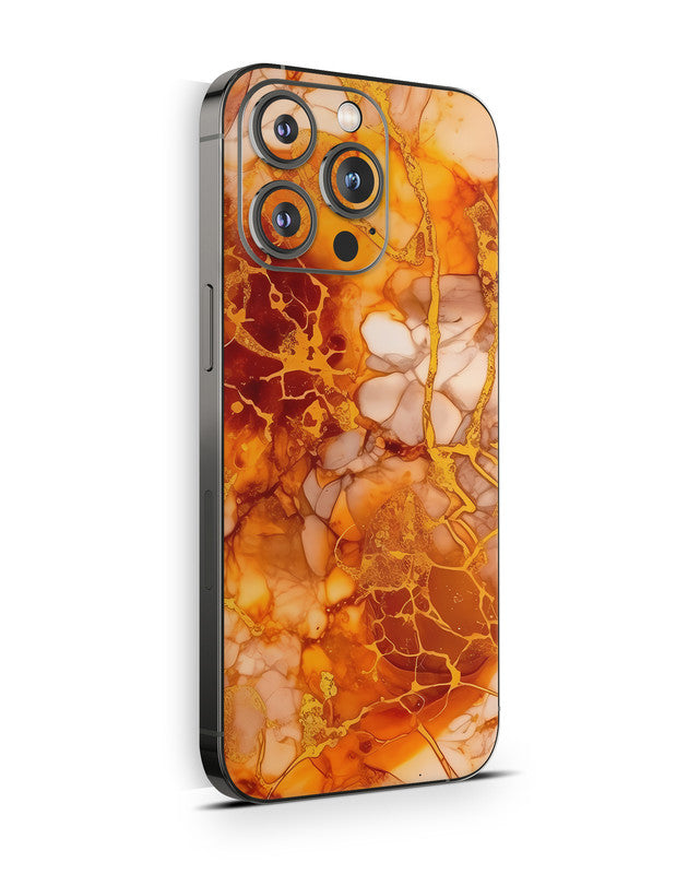 iPhone 15 Skin Schutzfolie Aufkleber Design Vinyl Folie Herbstgold Aufkleber Skins4u