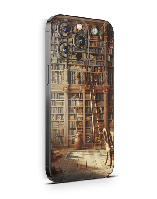 iPhone 14 Pro Skin Schutzfolie Aufkleber Design Vinyl Folie Library
