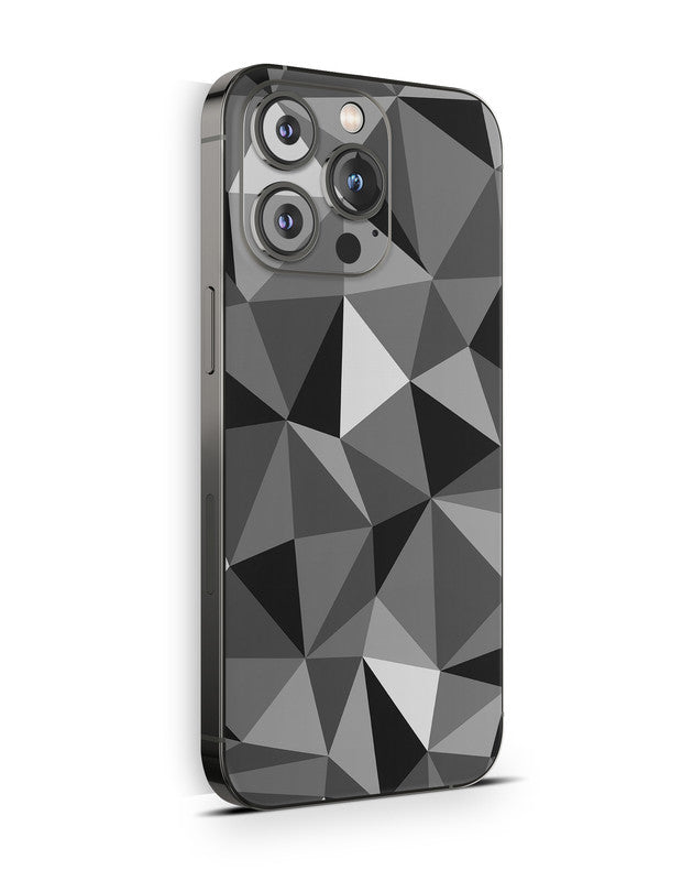 iPhone 15 Skin Schutzfolie Aufkleber Design Vinyl Folie Polygrey Aufkleber Skins4u