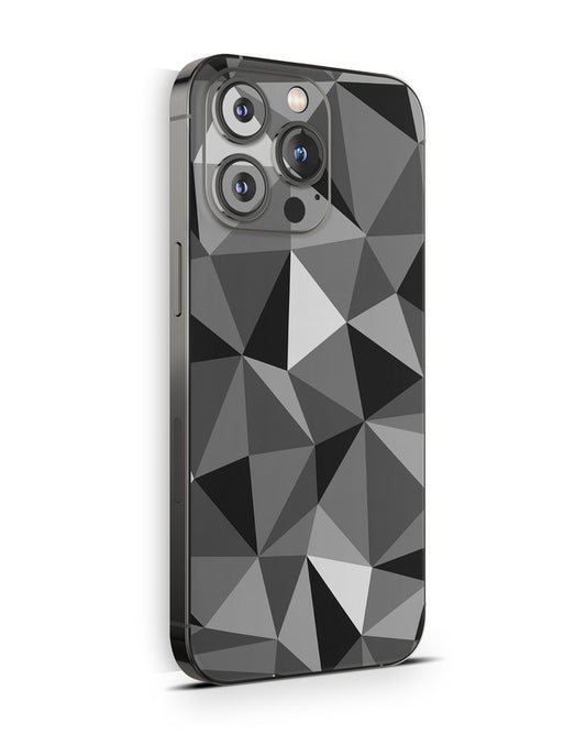 iPhone 15 Skin Schutzfolie Aufkleber Design Vinyl Folie Polygrey Aufkleber Skins4u