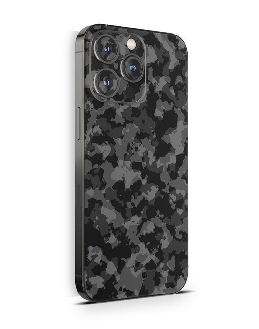 iPhone 15 Skin Schutzfolie Aufkleber Design Vinyl Folie Shadow Camo grau Aufkleber Skins4u