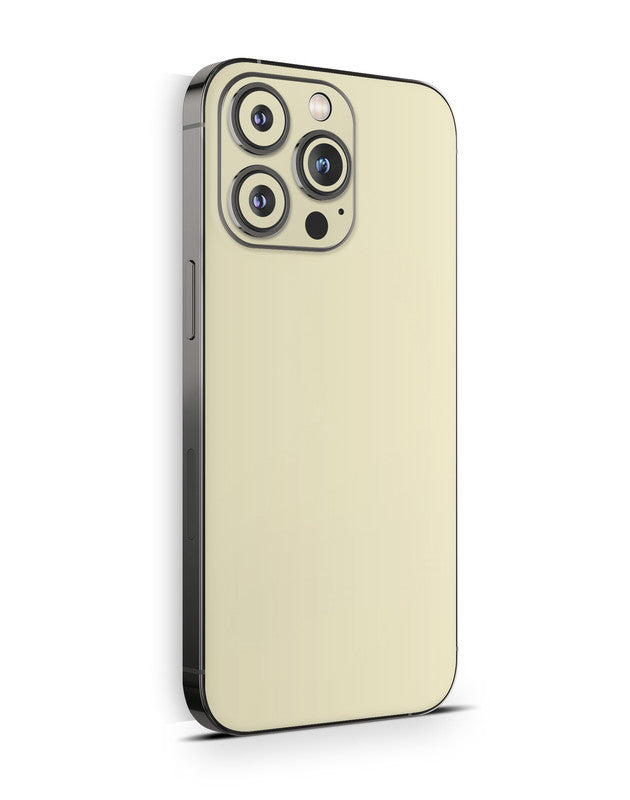 iPhone 15 Skin Schutzfolie Aufkleber Design Vinyl Folie Solid State Creme Aufkleber Skins4u