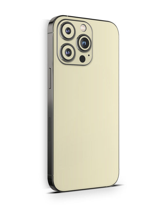iPhone 15 Skin Schutzfolie Aufkleber Design Vinyl Folie Solid State Creme Aufkleber Skins4u