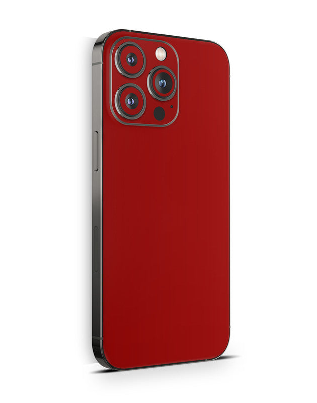 iPhone 14 Skin Schutzfolie Aufkleber Design Vinyl Folie Solid State dunkelrot