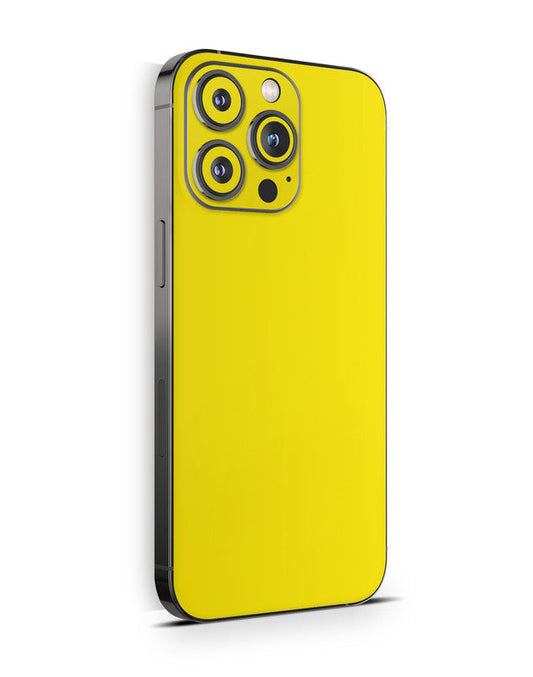 iPhone 16 Skin Schutzfolie Aufkleber Design Vinyl Folie Solid State gelb Aufkleber Skins4u