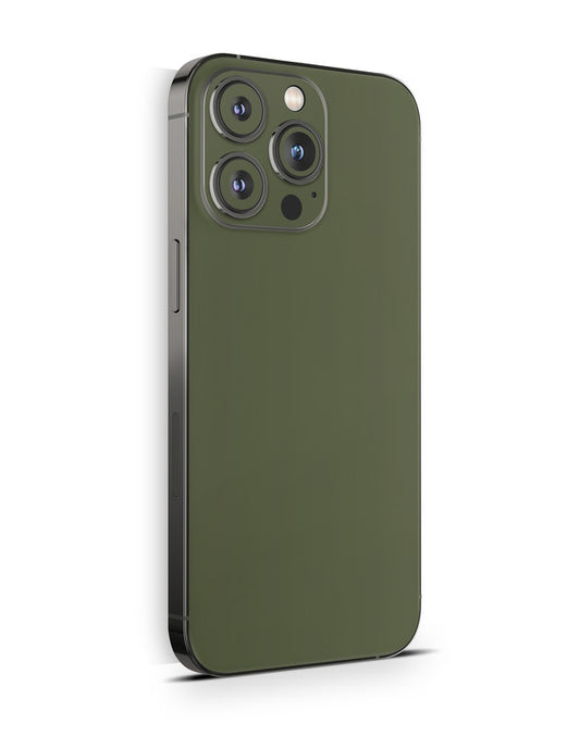 iPhone 15 Skin Schutzfolie Aufkleber Design Vinyl Folie Solid State olive Aufkleber Skins4u