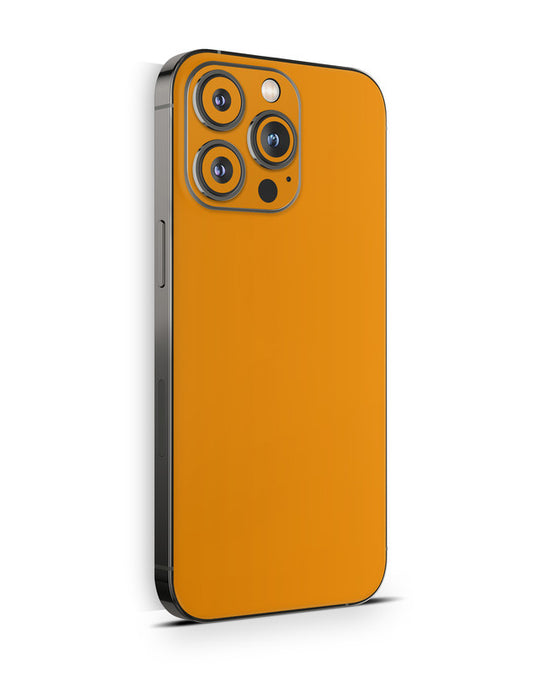 iPhone 15 Skin Schutzfolie Aufkleber Design Vinyl Folie Solid State orange Aufkleber Skins4u