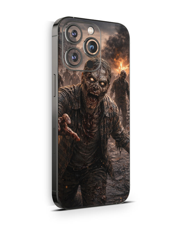 iPhone 16 Skin Schutzfolie Aufkleber Design Vinyl Folie Zombie Aufkleber Skins4u