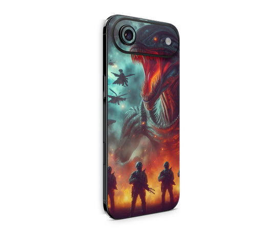 iPhone 17 Air Skin Design Schutzfolie Rückseite Aufkleber Skin Alien Marines Aufkleber Skins4u