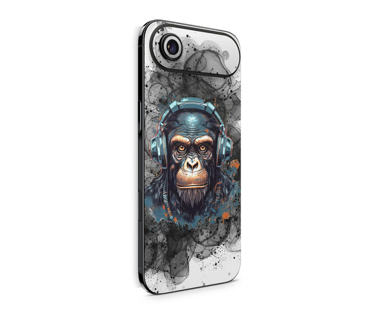 iPhone 17 Air Skin Design Schutzfolie Rückseite Aufkleber Skin Black Smoke Monkey Aufkleber Skins4u
