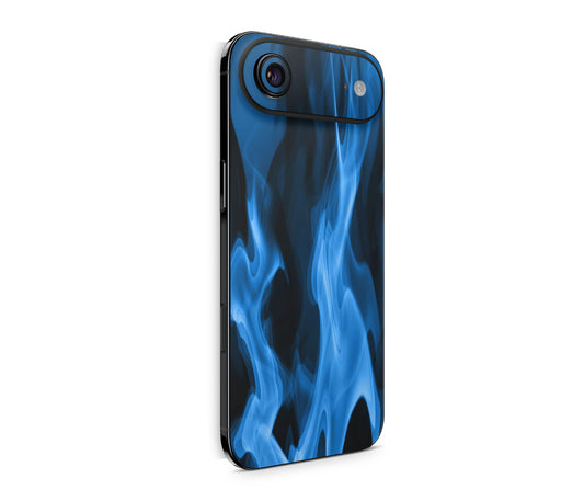 iPhone 17 Air Skin Design Schutzfolie Rückseite Aufkleber Skin Blaue Flammen Aufkleber Skins4u