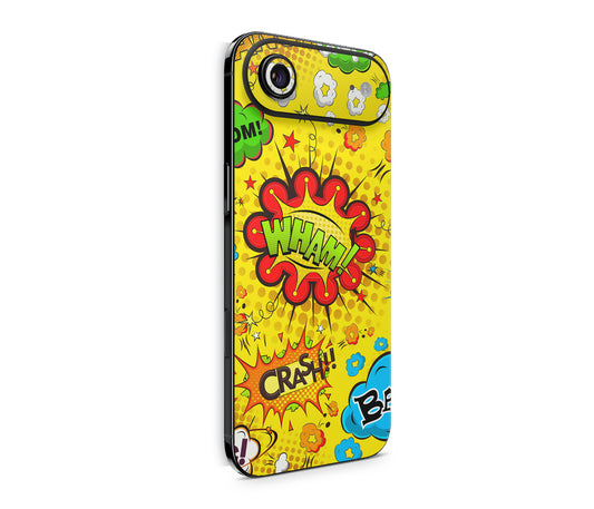 iPhone 17 Air Skin Design Schutzfolie Rückseite Aufkleber Skin Comics gelb Aufkleber Skins4u