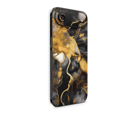 iPhone 17 Air Skin Design Schutzfolie Rückseite Aufkleber Skin Dark gold Aufkleber Skins4u