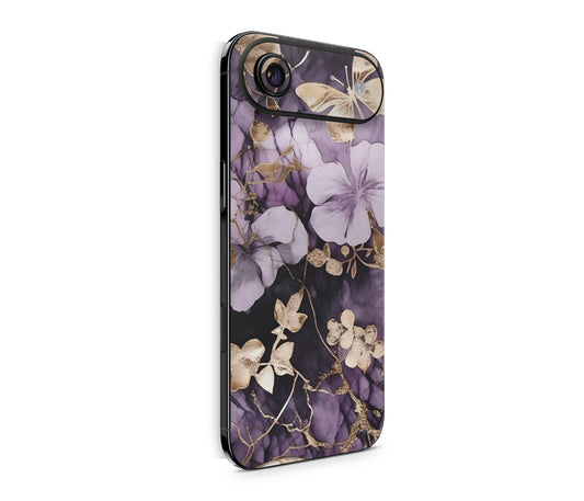 iPhone 17 Air Skin Design Schutzfolie Rückseite Aufkleber Skin Flower and Butterfly Aufkleber Skins4u