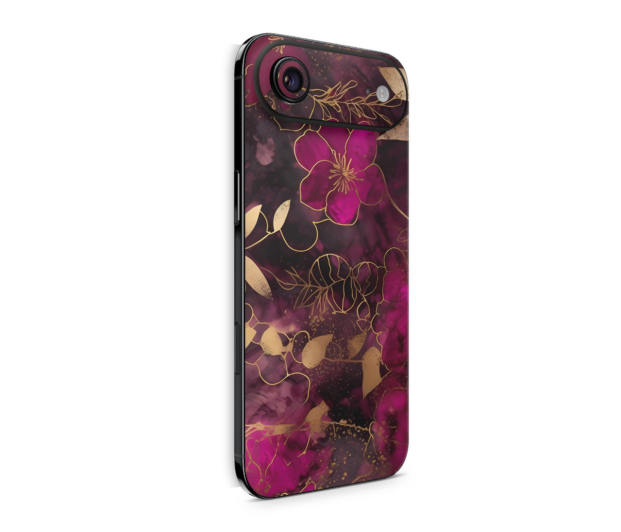 iPhone 17 Air Skin Design Schutzfolie Rückseite Aufkleber Skin Flowers Dark Aufkleber Skins4u