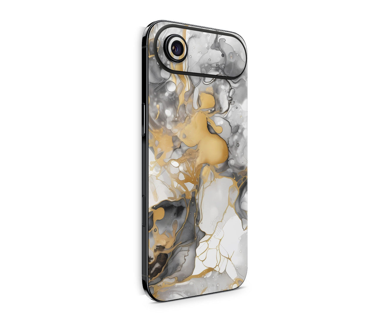 iPhone 17 Air Skin Design Schutzfolie Rückseite Aufkleber Skin Marmor Golden Light Aufkleber Skins4u
