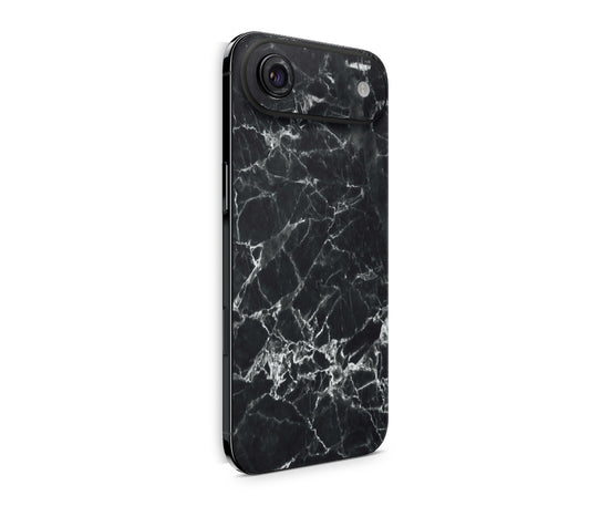 iPhone 17 Air Skin Design Schutzfolie Rückseite Aufkleber Skin Marmor schwarz Aufkleber Skins4u