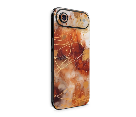 iPhone 17 Air Skin Design Schutzfolie Rückseite Aufkleber Skin Orange Circle Aufkleber Skins4u