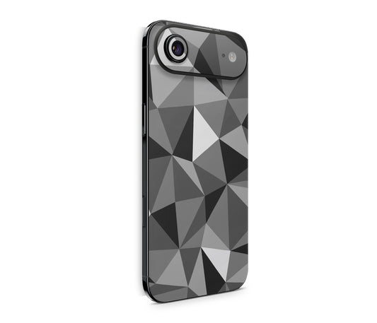 iPhone 17 Air Skin Design Schutzfolie Rückseite Aufkleber Skin Polygrey Aufkleber Skins4u