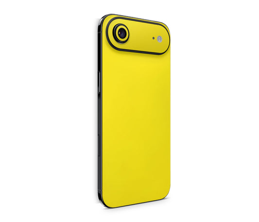 iPhone 17 Air Skin Design Schutzfolie Rückseite Aufkleber Skin Solid State gelb Aufkleber Skins4u