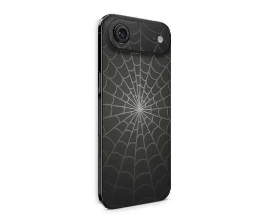 iPhone 17 Air Skin Design Schutzfolie Rückseite Aufkleber Skin Spiderweb black Aufkleber Skins4u