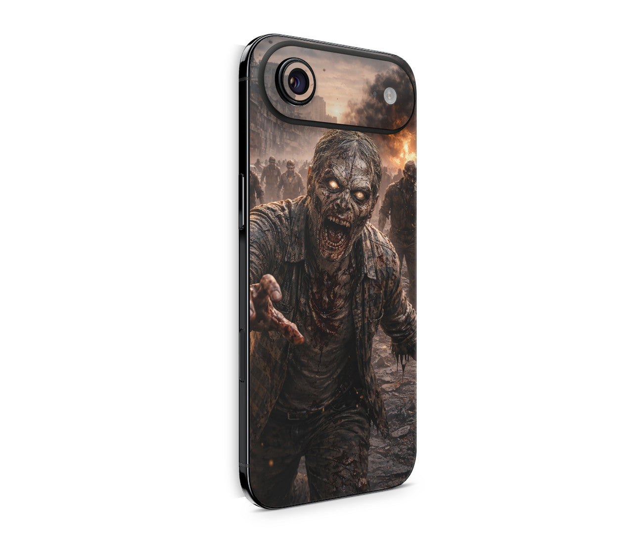 iPhone 17 Air Skin Design Schutzfolie Rückseite Aufkleber Skin Zombie KI Aufkleber Skins4u