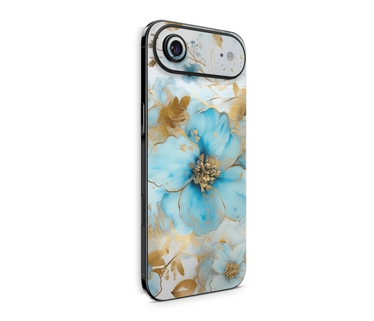 iPhone 17 Air Skin Design Schutzfolie Rückseite Aufkleber Skin gold blue fantasie Aufkleber Skins4u