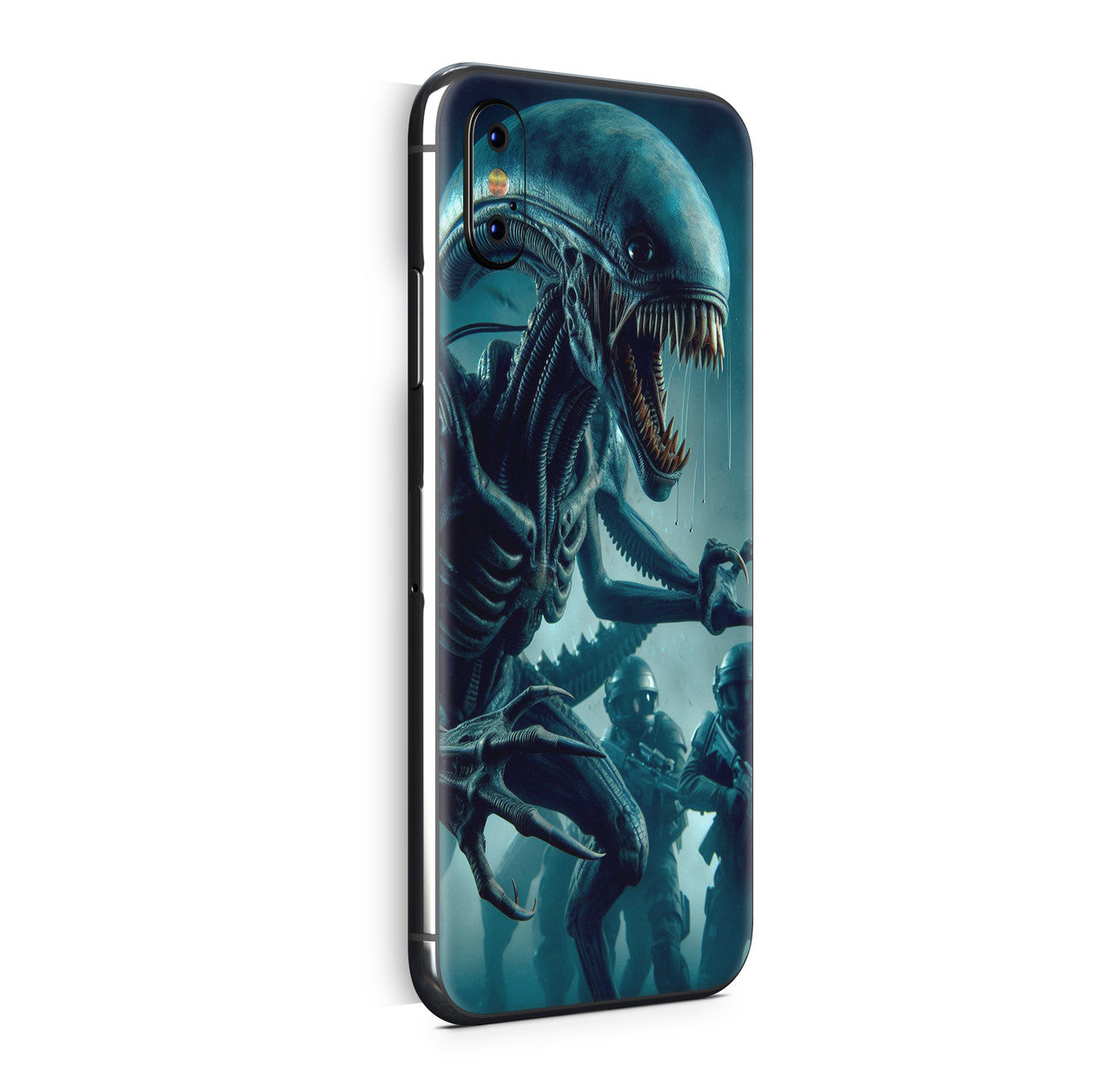 iPhone X Skin Design Vinyl Schutzfolie Backcover Alien Hybrid Aufkleber Skins4u