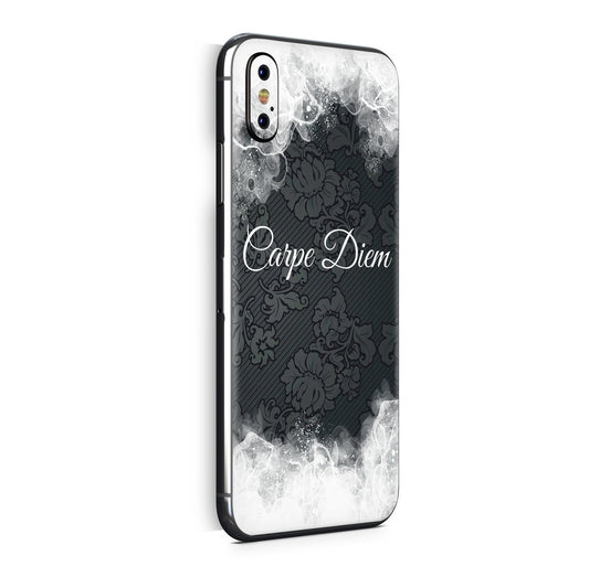 iPhone X Skin Design Vinyl Schutzfolie Backcover Carpe Diem Aufkleber Skins4u