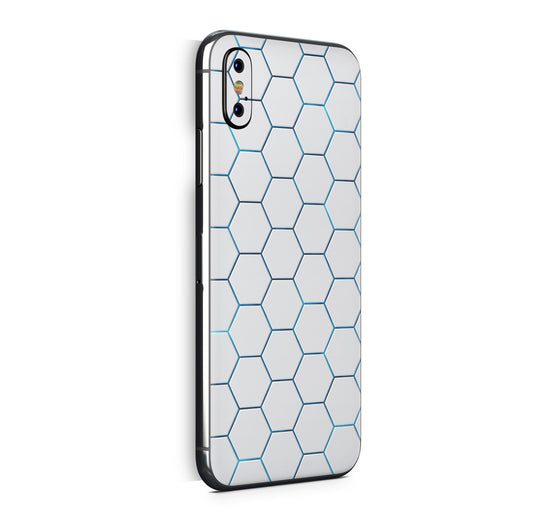iPhone X Skin Design Vinyl Schutzfolie Backcover Exo Light Blue Aufkleber Skins4u