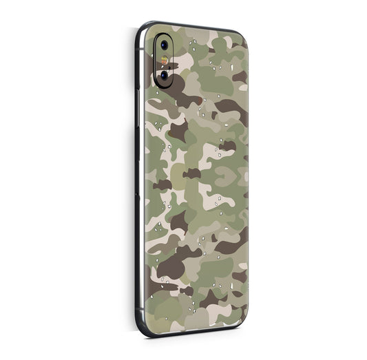 iPhone X Skin Design Vinyl Schutzfolie Backcover FC Camo Aufkleber Skins4u