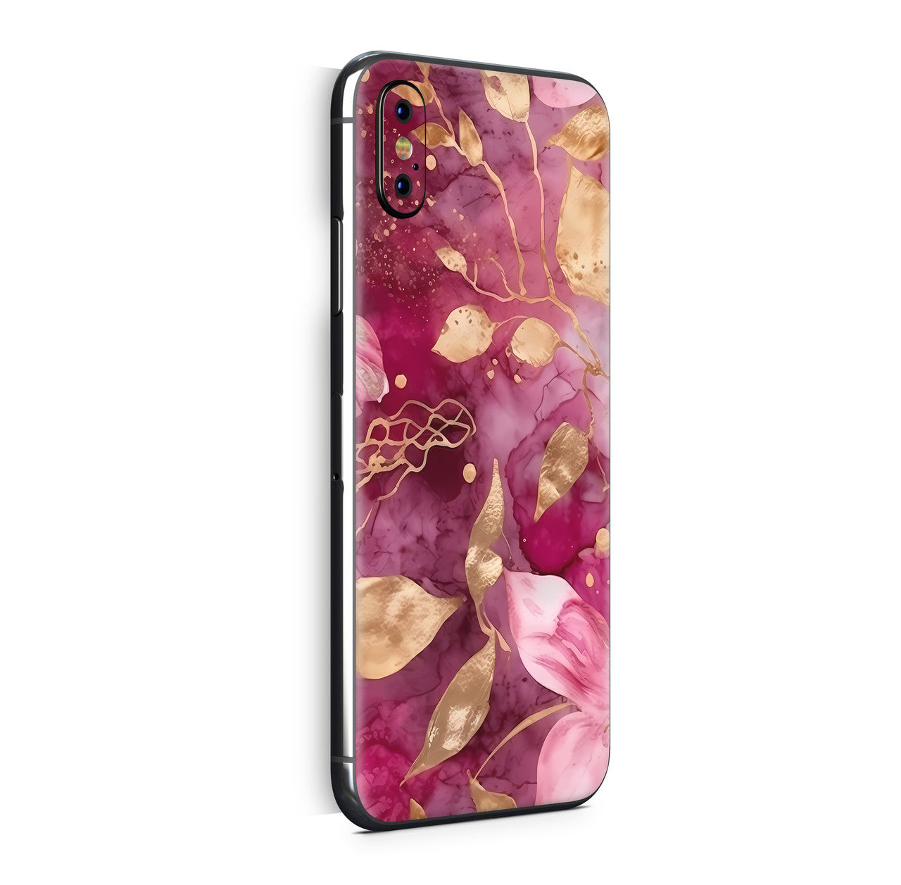iPhone X Skin Design Vinyl Schutzfolie Backcover Flower Power Aufkleber Skins4u