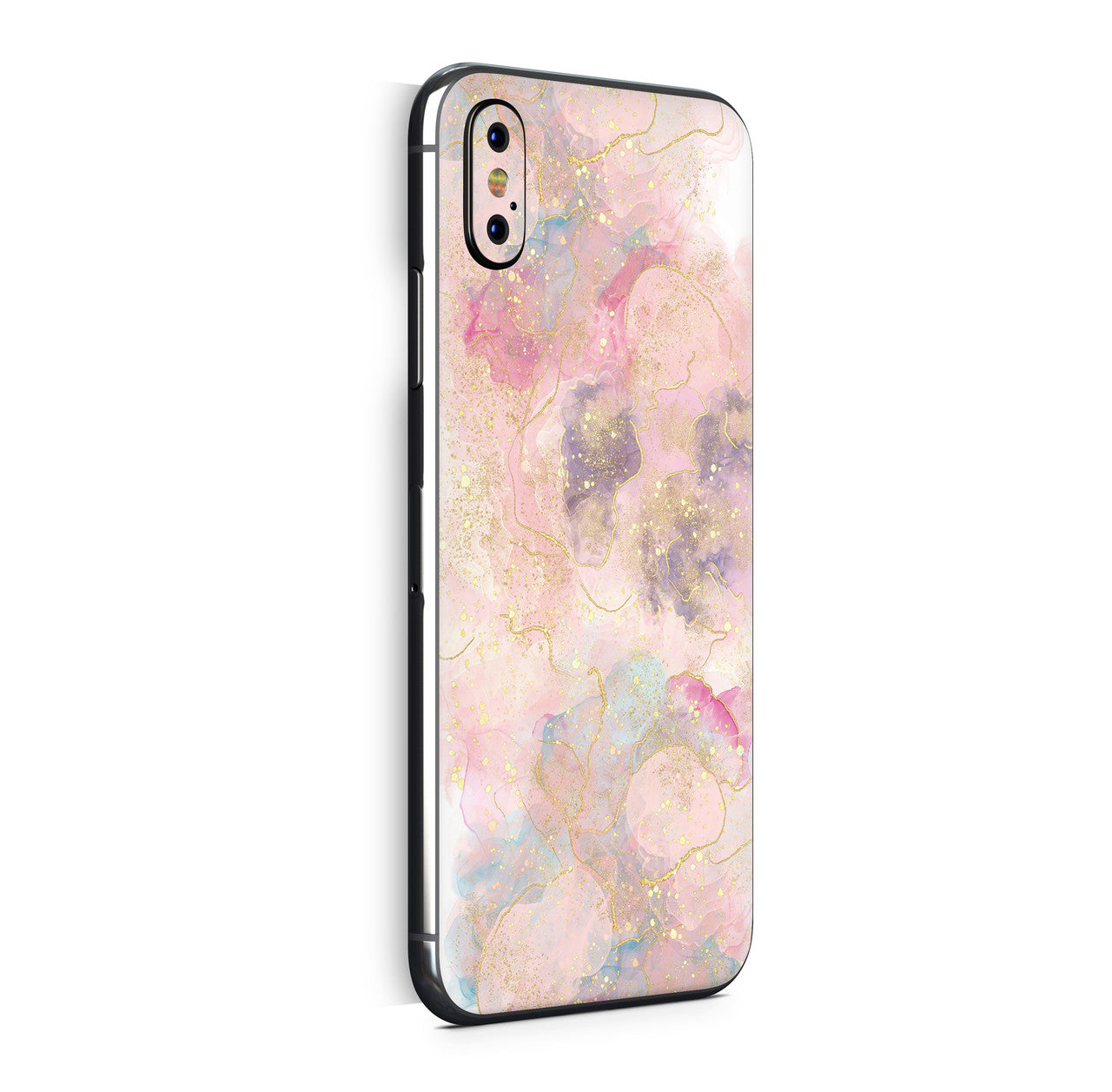 iPhone X Skin Design Vinyl Schutzfolie Backcover Glitter rose Aufkleber Skins4u