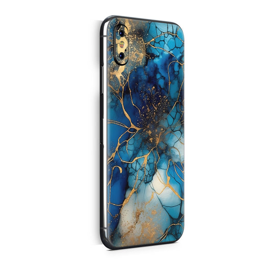 iPhone X Skin Design Vinyl Schutzfolie Backcover Golden Fantasie Aufkleber Skins4u