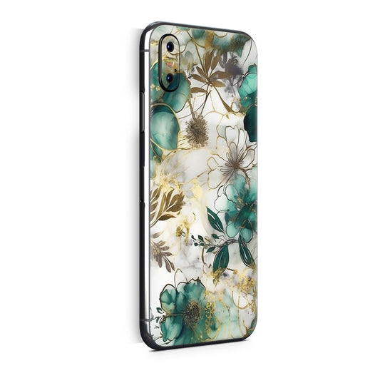 iPhone X Skin Design Vinyl Schutzfolie Backcover Green Heaven Aufkleber Skins4u