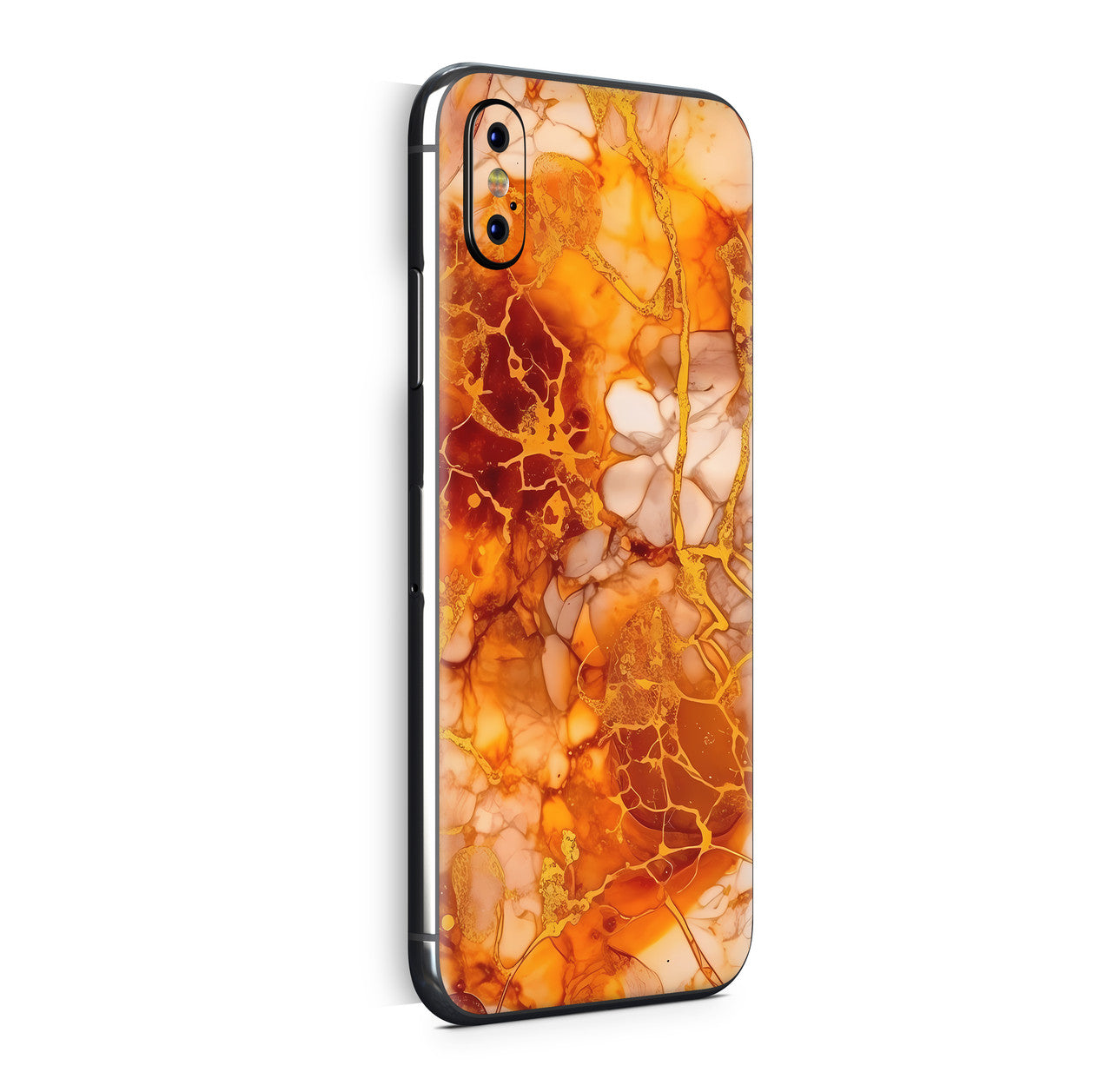 iPhone X Skin Design Vinyl Schutzfolie Backcover Herbstgold Aufkleber Skins4u