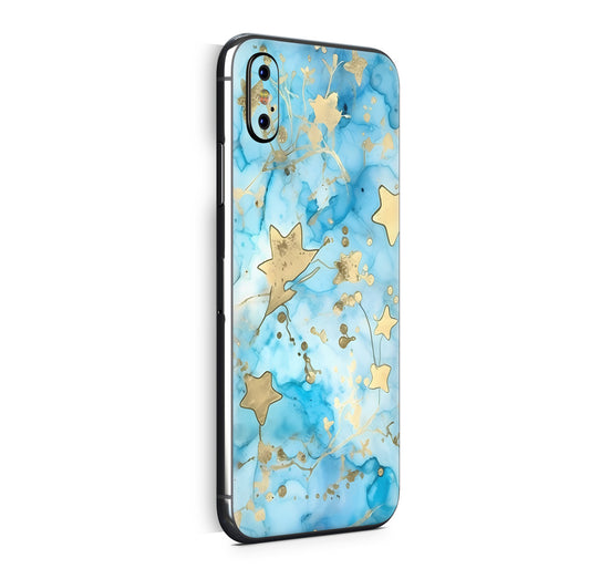 iPhone X Skin Design Vinyl Schutzfolie Backcover Light Stars Aufkleber Skins4u