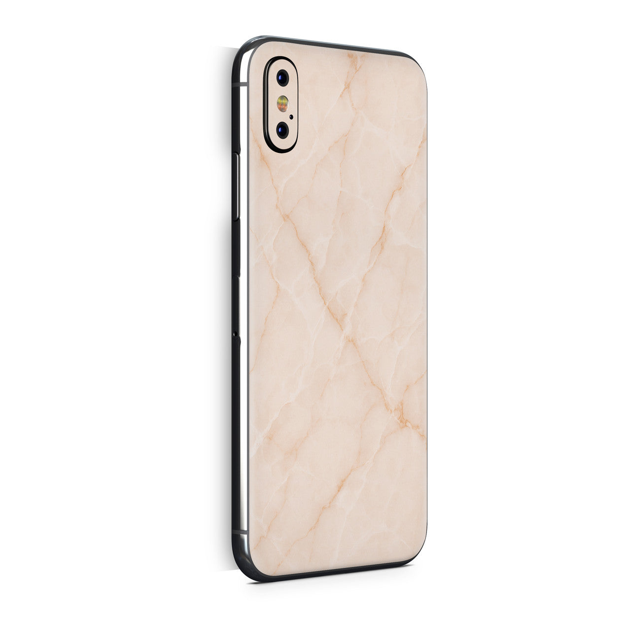 iPhone X Skin Design Vinyl Schutzfolie Backcover Marmor rose Aufkleber Skins4u