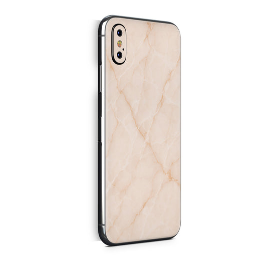 iPhone X Skin Design Vinyl Schutzfolie Backcover Marmor rose Aufkleber Skins4u