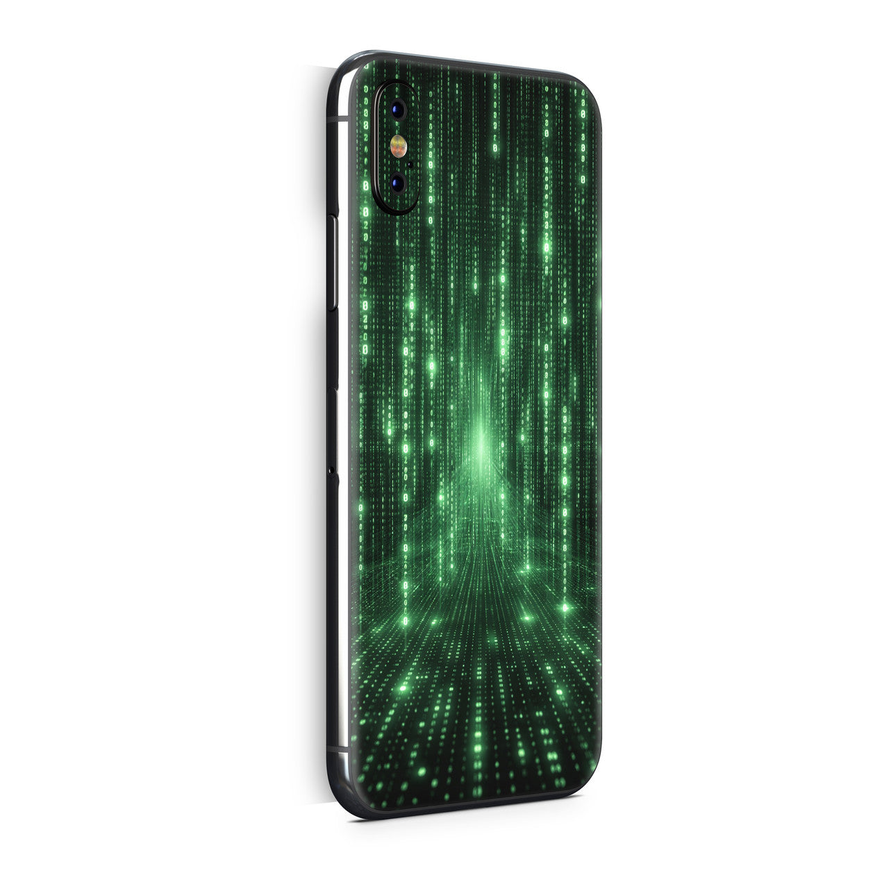 iPhone X Skin Design Vinyl Schutzfolie Backcover Matrix hochkant Aufkleber Skins4u