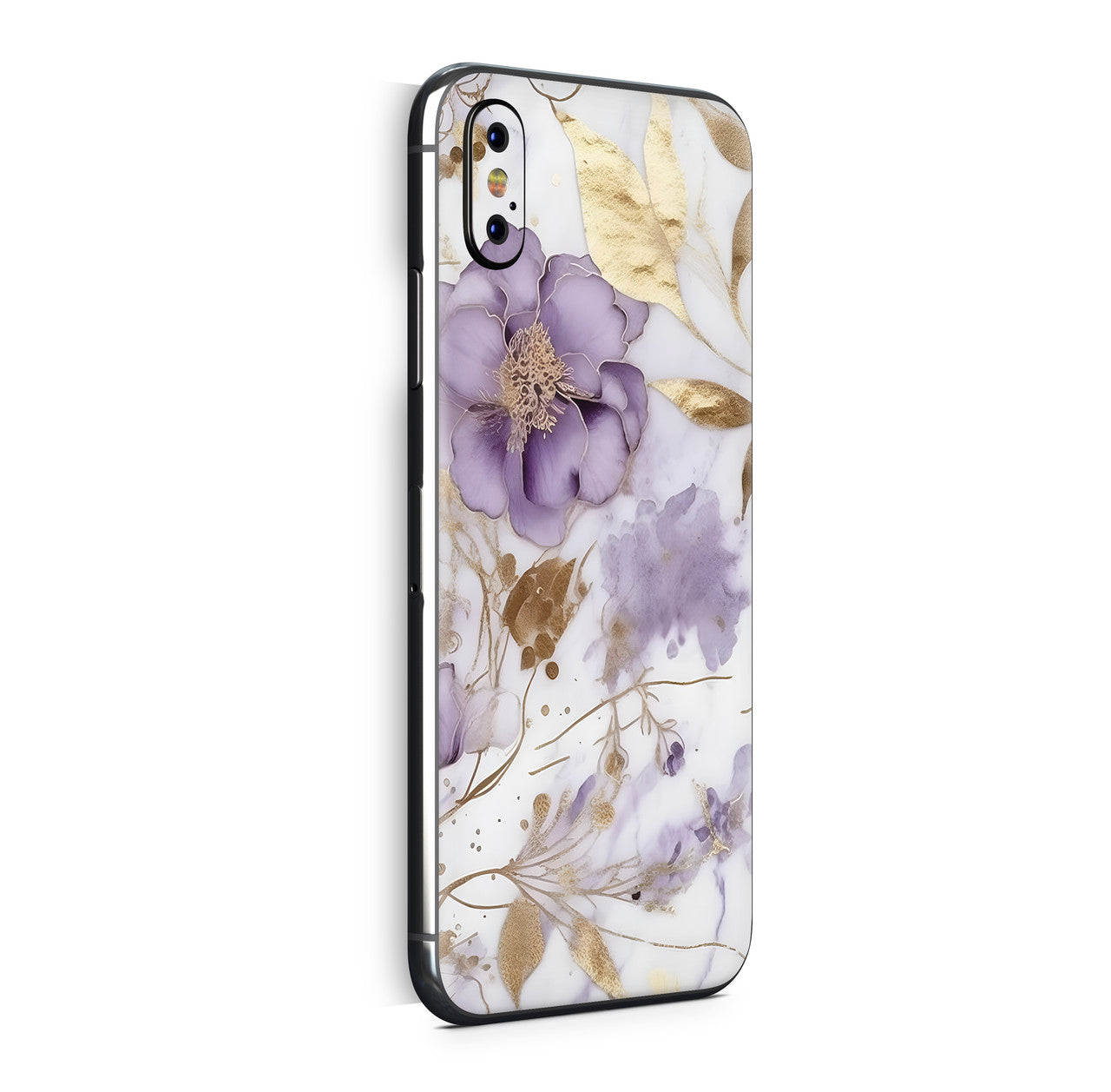 iPhone X Skin Design Vinyl Schutzfolie Backcover Purple Heart Aufkleber Skins4u