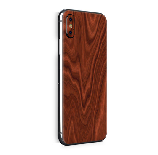 iPhone X Skin Design Vinyl Schutzfolie Backcover Rosenholz Aufkleber Skins4u