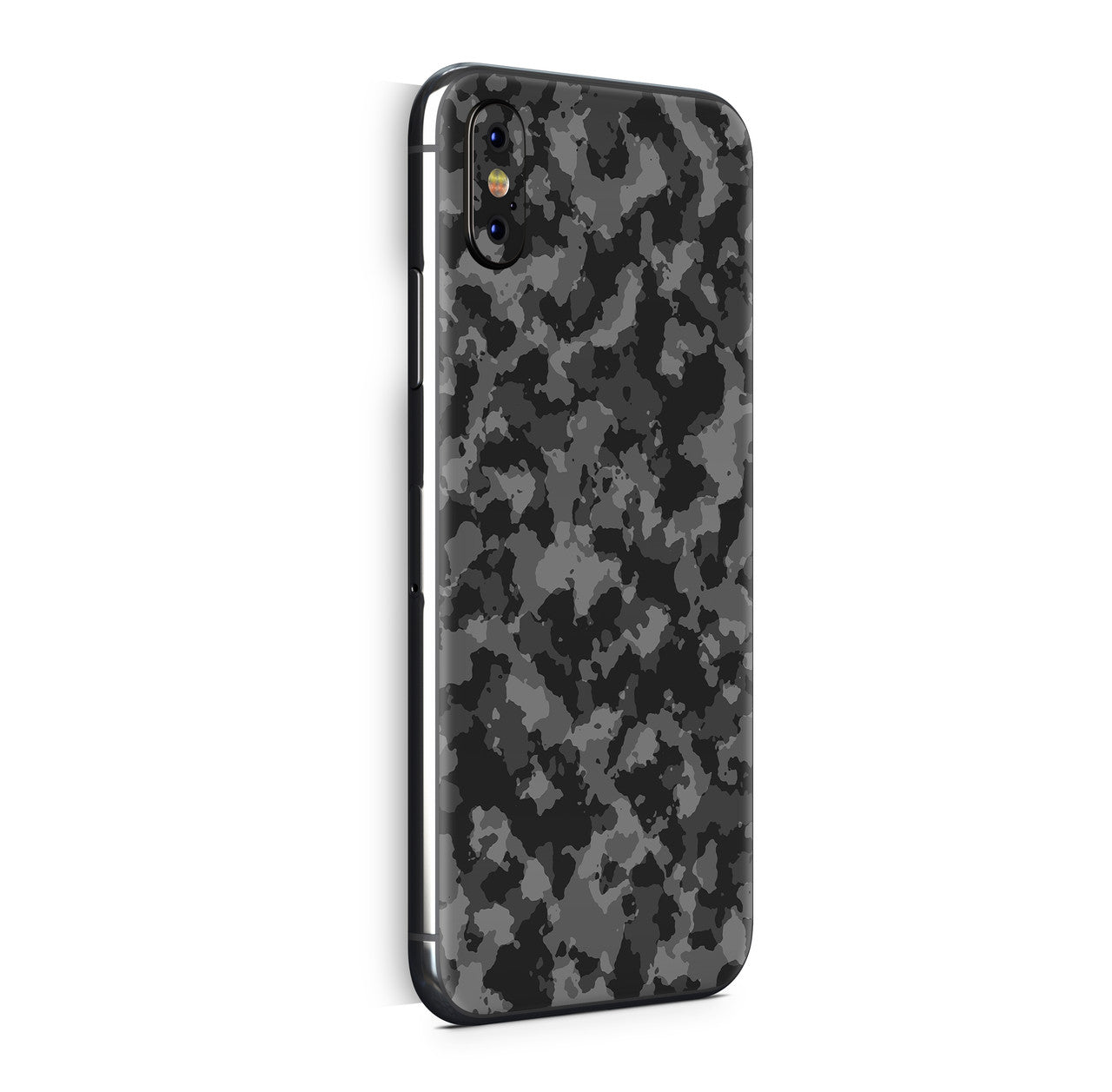 iPhone X Skin Design Vinyl Schutzfolie Backcover Shadow Camo grau Aufkleber Skins4u