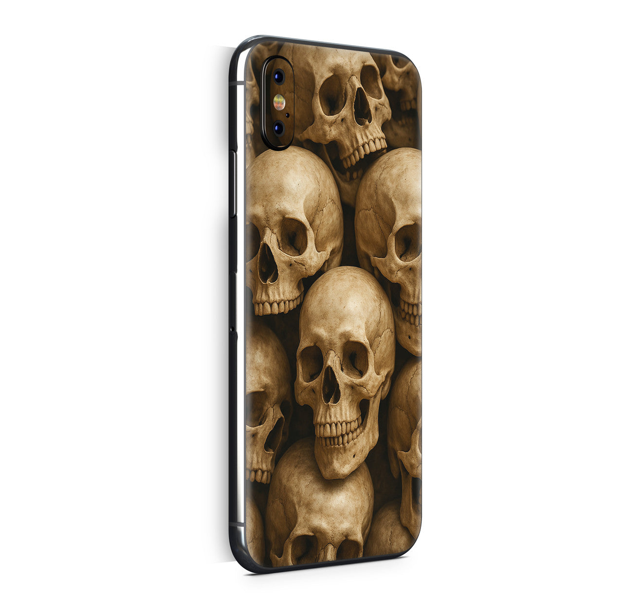 iPhone X Skin Design Vinyl Schutzfolie Backcover Skulls Lite Aufkleber Skins4u
