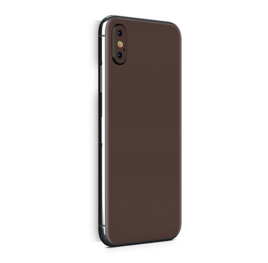 iPhone X Skin Design Vinyl Schutzfolie Backcover Solid State Chocolate Aufkleber Skins4u