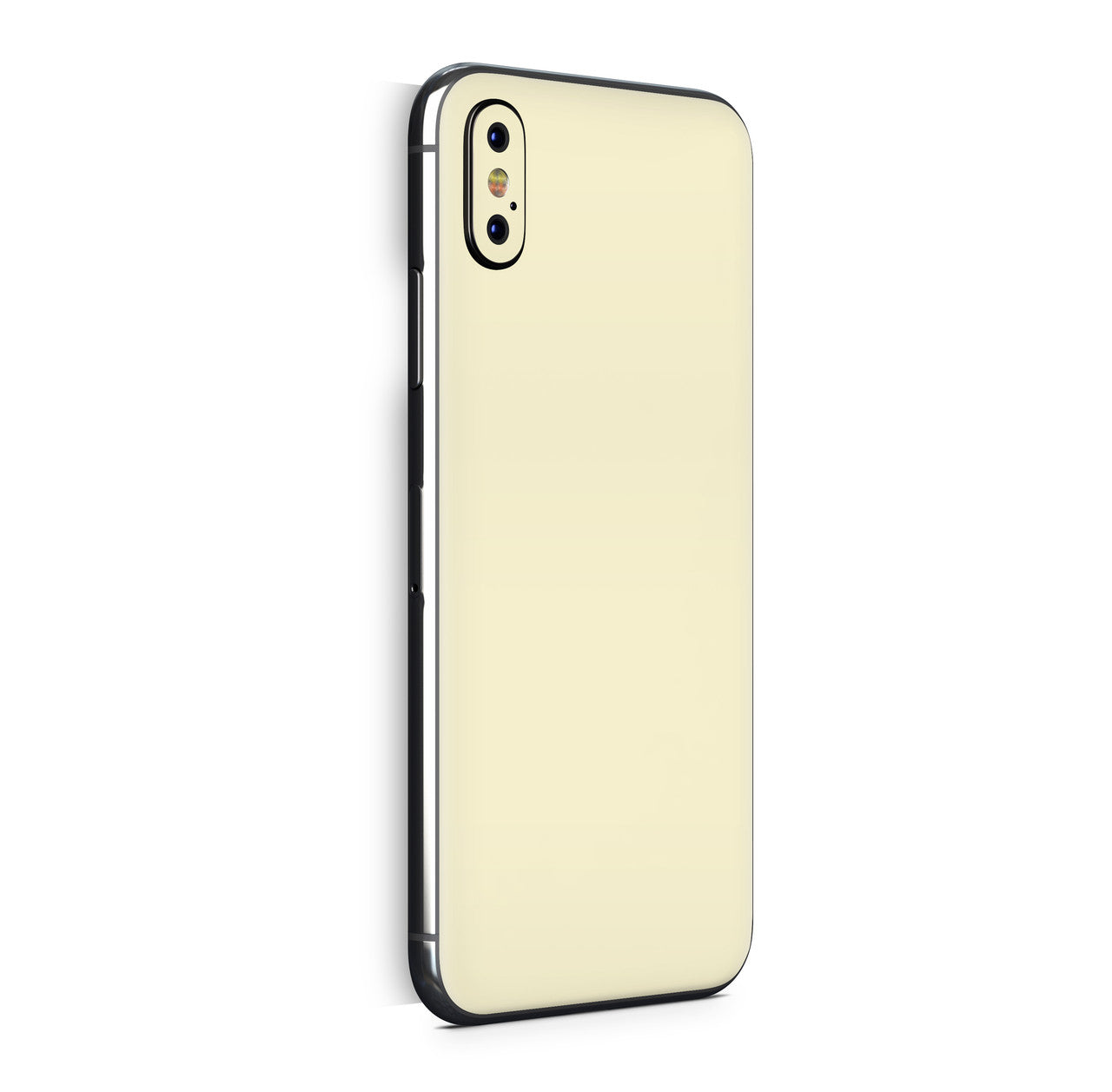 iPhone X Skin Design Vinyl Schutzfolie Backcover Solid State Creme Aufkleber Skins4u