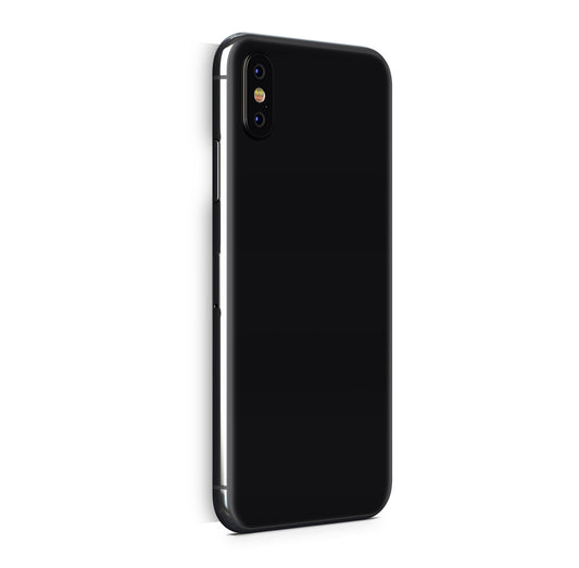 iPhone X Skin Design Vinyl Schutzfolie Backcover Solid State Schwarz Aufkleber Skins4u